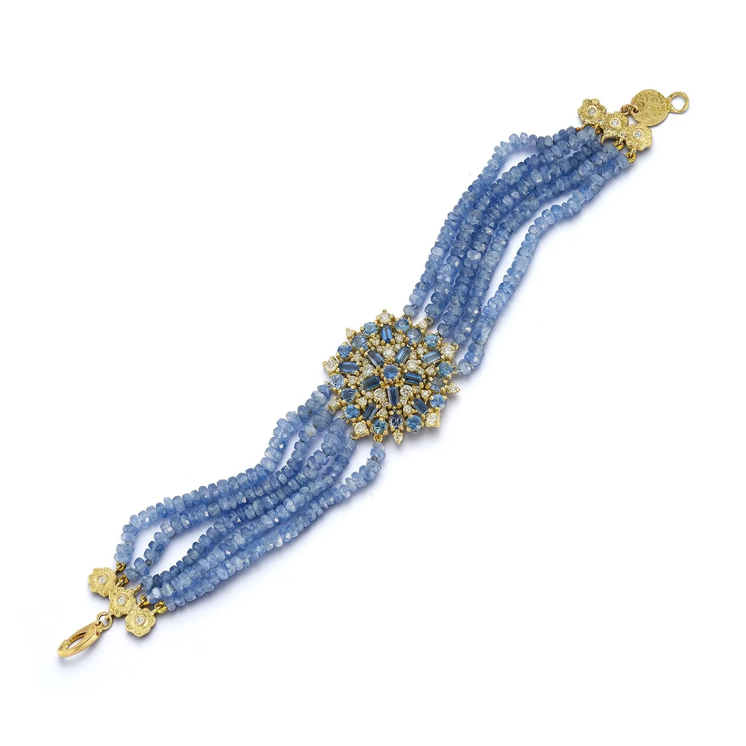 Medium Arabian Night Bracelet with Ceylon Sapphires & Diamonds