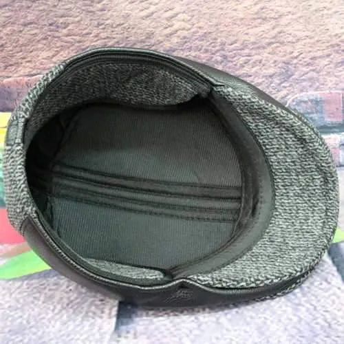 Men Women Winter Cotton Earmuffs Newsboy Beret Ivy Cap
