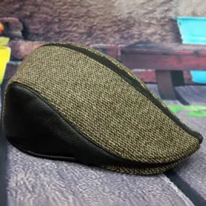 Men Women Winter Cotton Earmuffs Newsboy Beret Ivy Cap