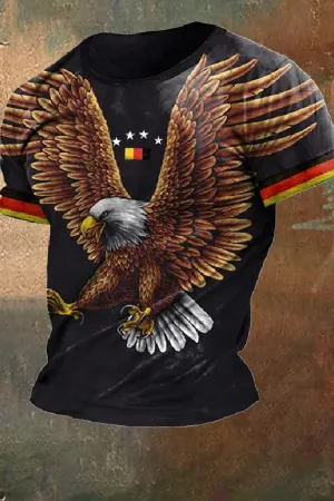 Men's 2024 European Cup Germany Printed Casual T-Shirt