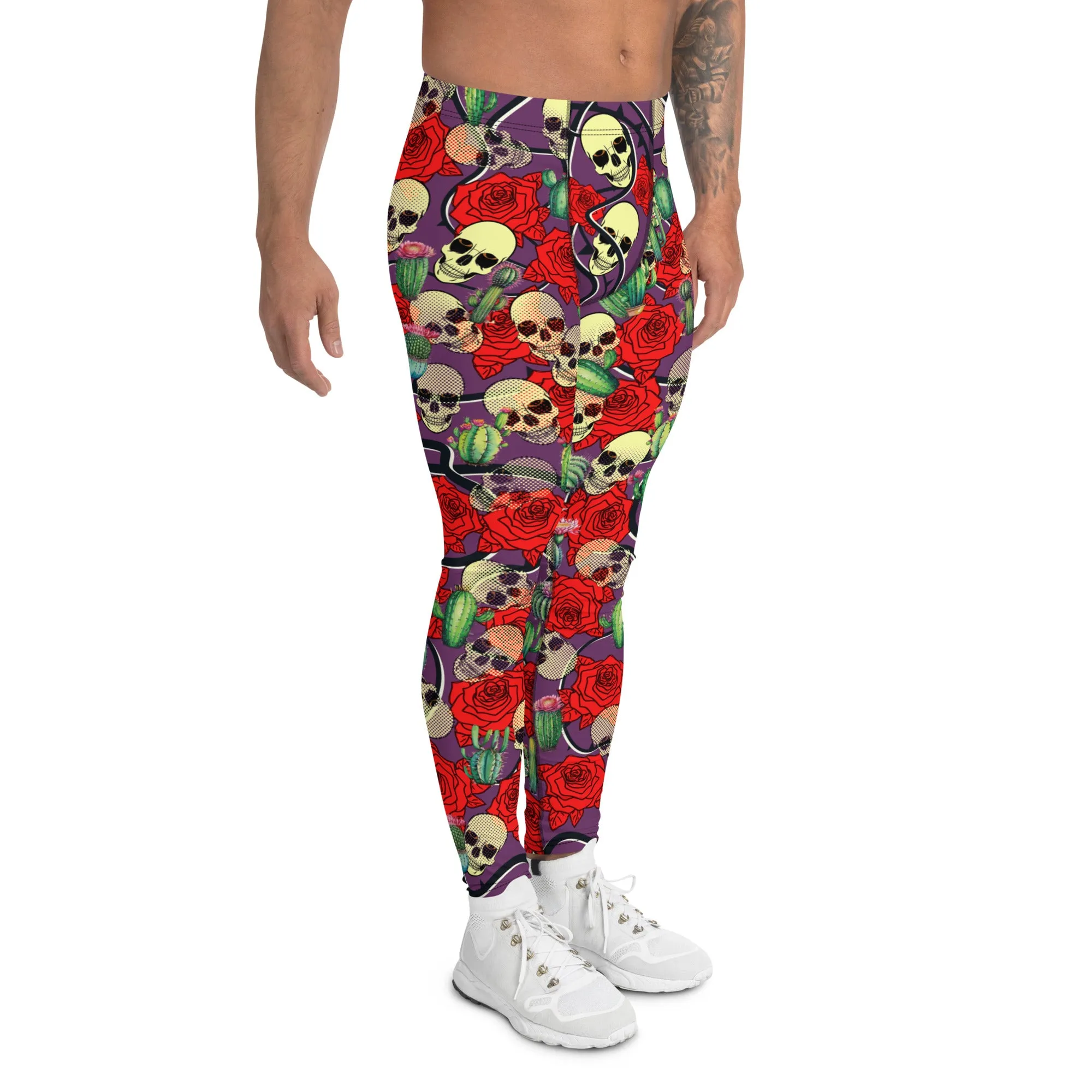Mens Leggings, Skulls and Roses