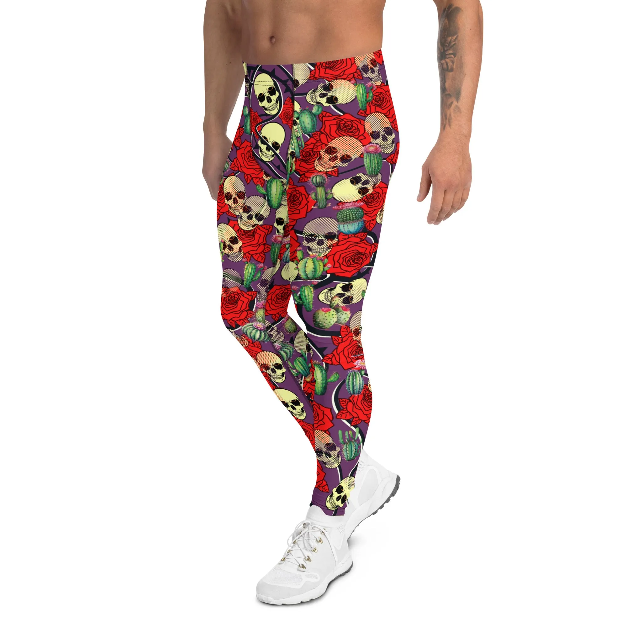Mens Leggings, Skulls and Roses