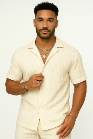 Men's Summer Tracksuit: Casual Lapel Shirt & Shorts Set"