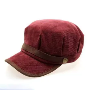 Middle-aged Coral Fleece Octagon Newsboy Hunting Hat