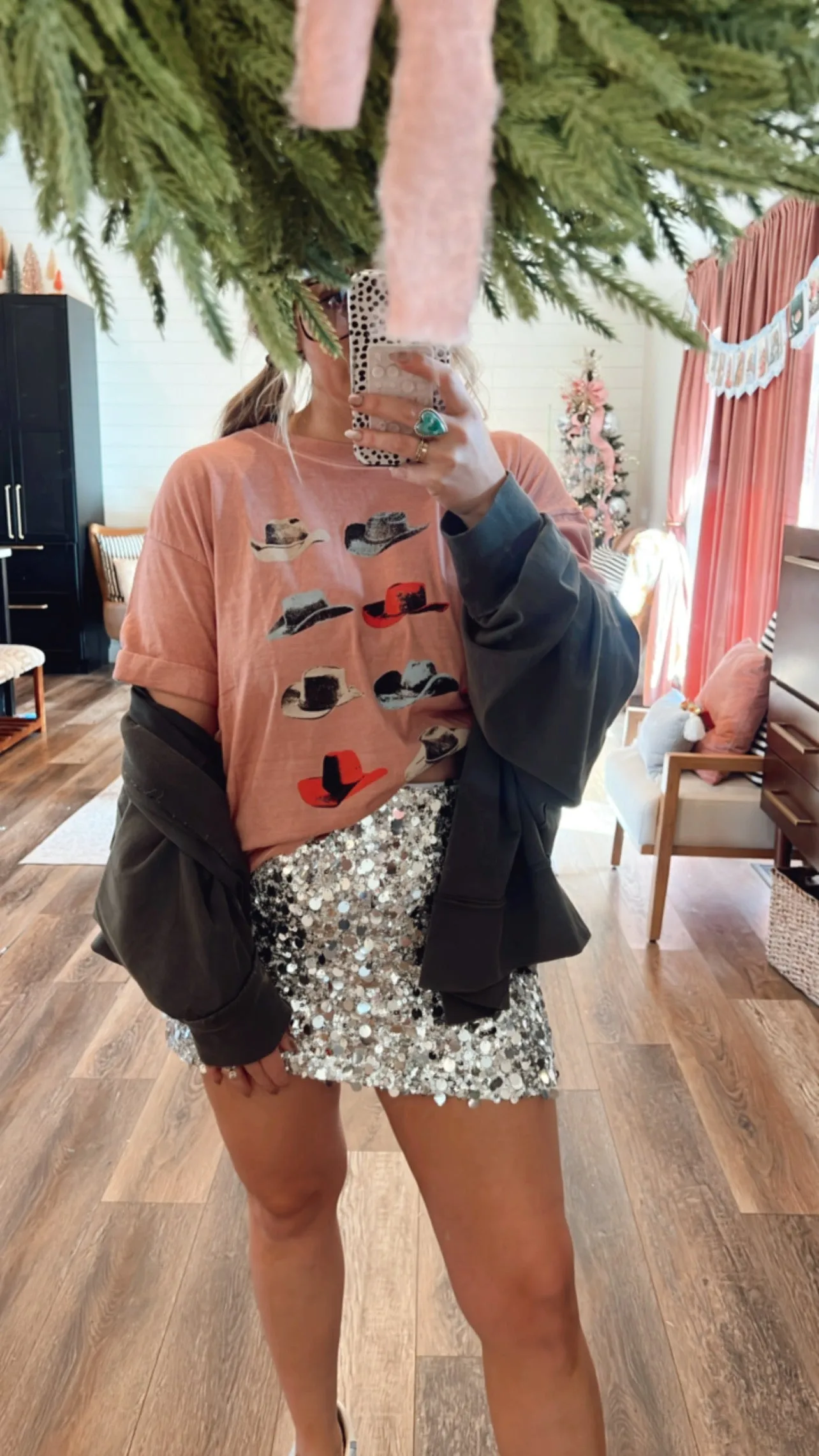 Mirage Of Pink Cowboy Hats Graphic Tee