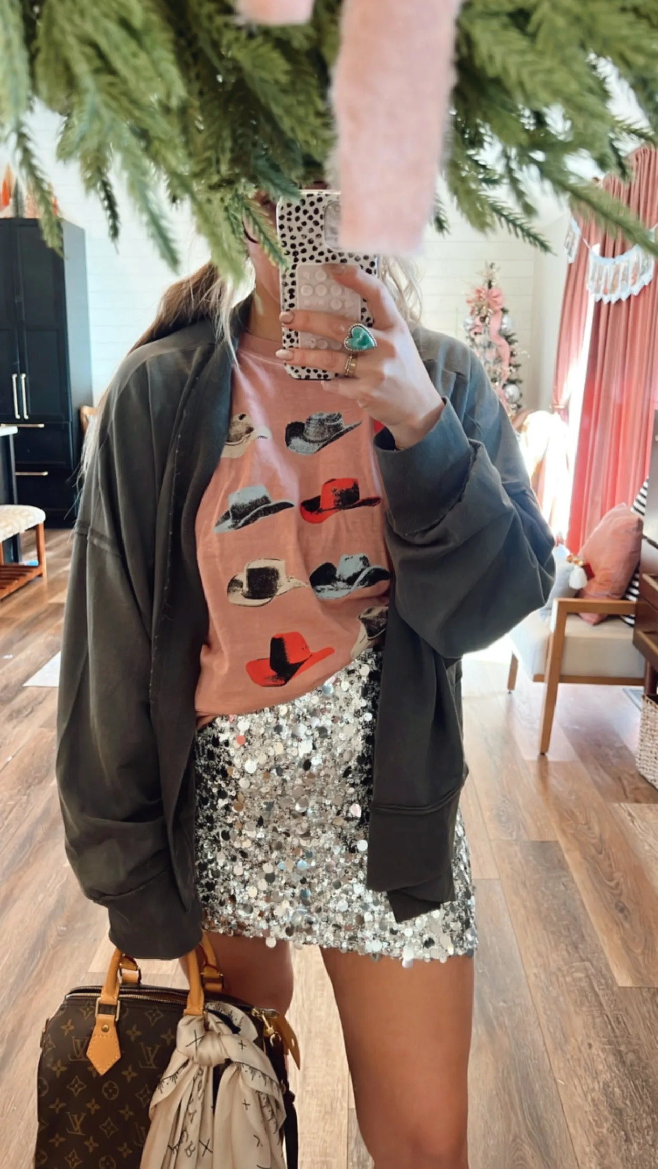 Mirage Of Pink Cowboy Hats Graphic Tee