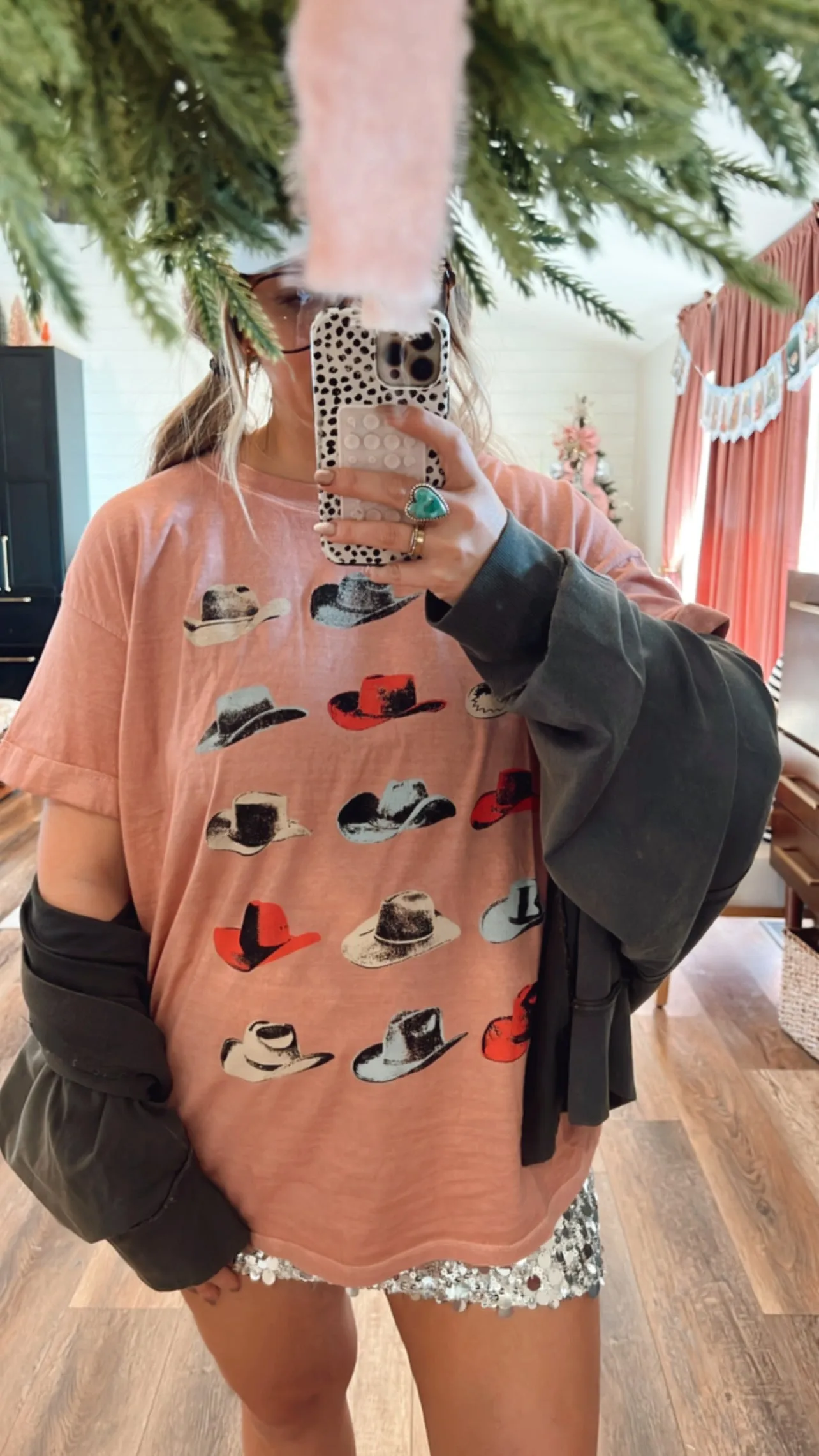 Mirage Of Pink Cowboy Hats Graphic Tee