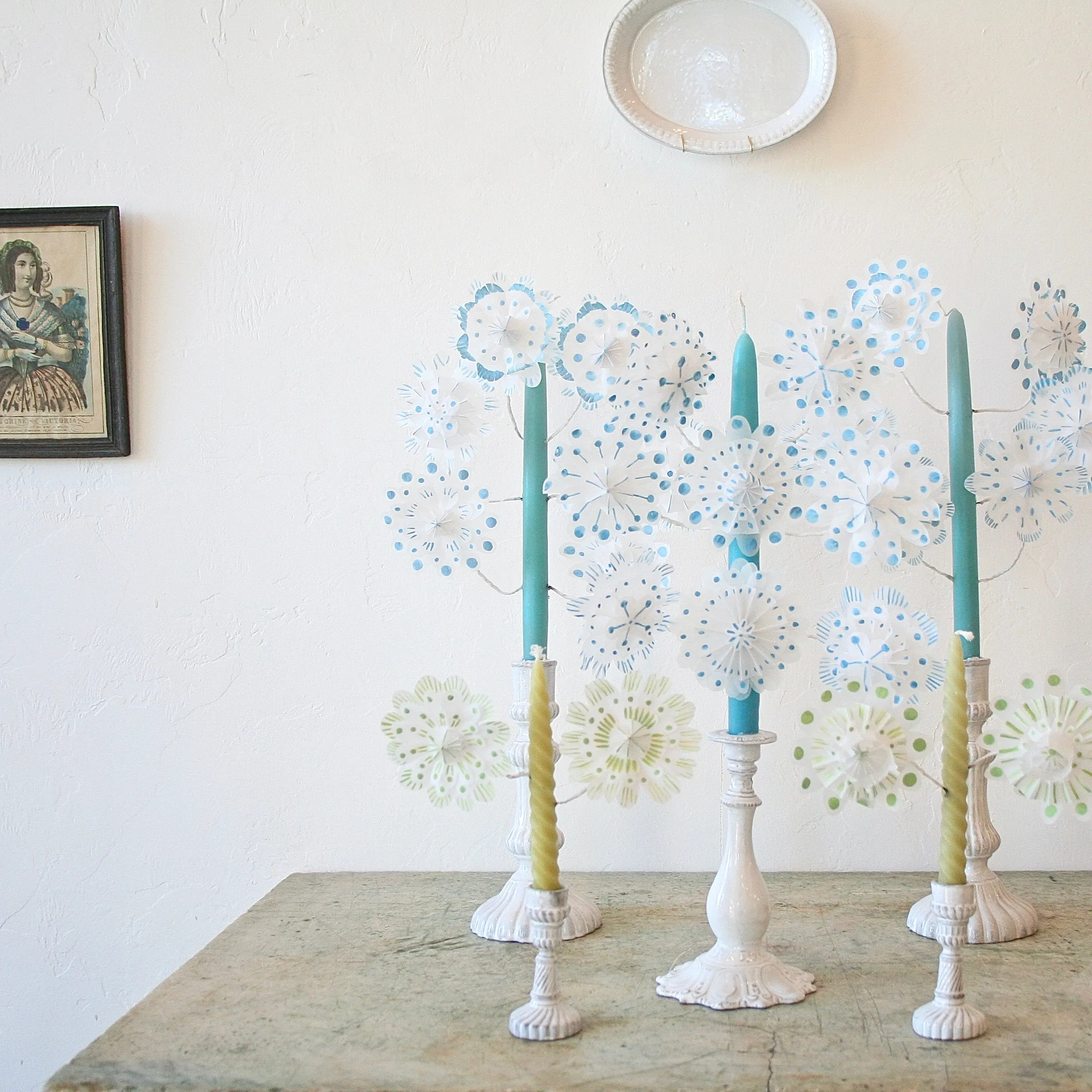 Momoca Paper Flower Candles - 6 Flowers