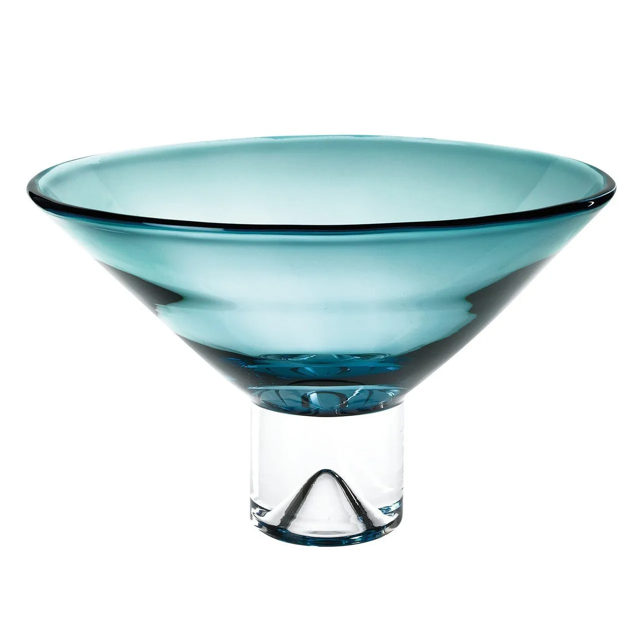 Monaco Peacock Blue Centerpiece Bowl