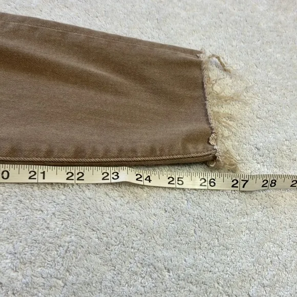 Mother high waisted Looker ankle fray