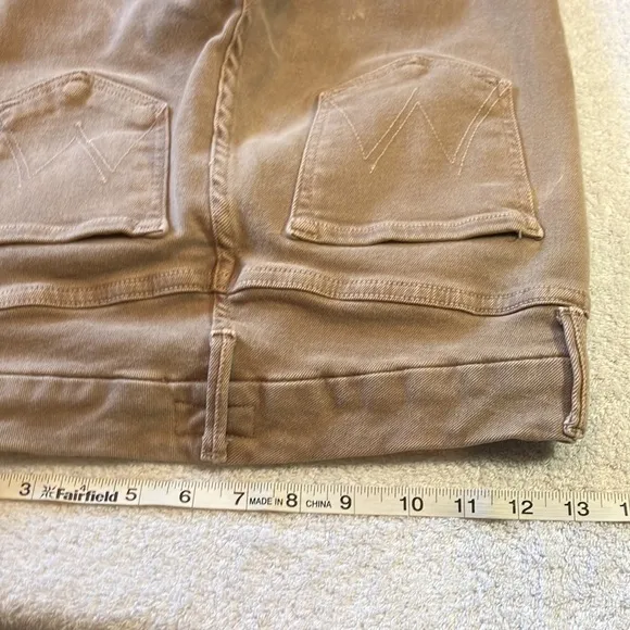 Mother high waisted Looker ankle fray