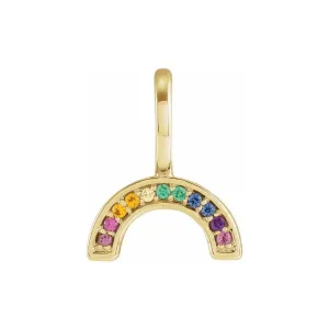 Multi-Gemstone Rainbow Pendant