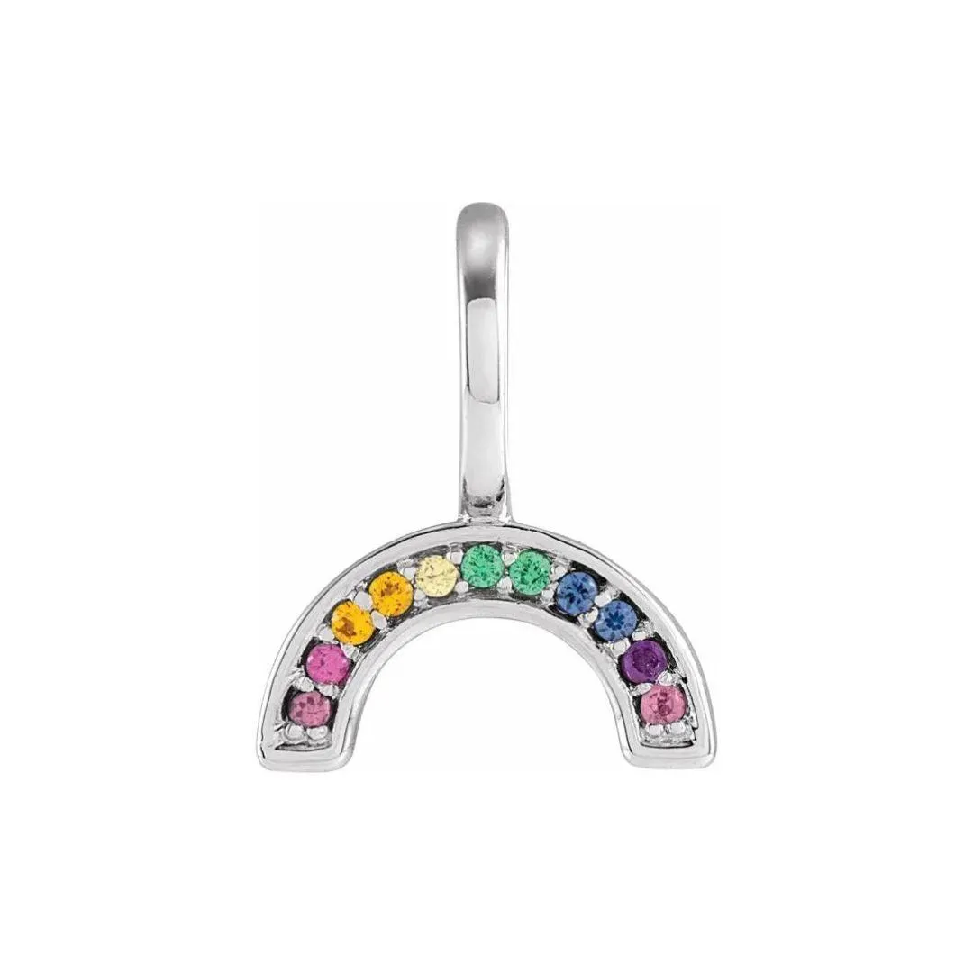 Multi-Gemstone Rainbow Pendant