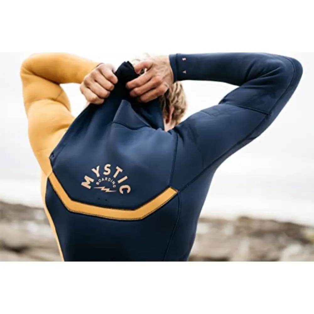 MYSTIC MARSHALL 5/3 CHEST ZIP BLUE/MUSTARD