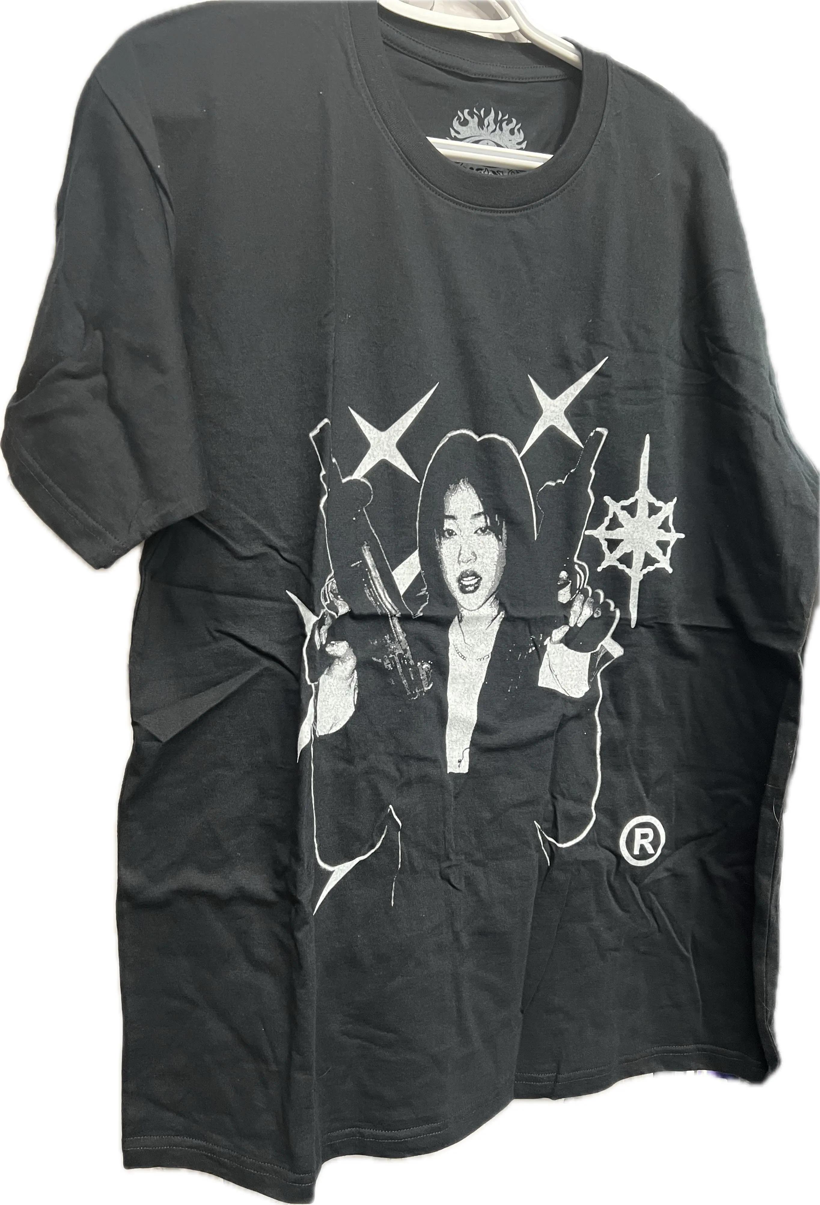 NEW Arnuki Uzi Assassin Tee, Graphic, Shirt, y2K, Streetwear, Goth, Fashion, Trendy, Men, Women, Unisex, Cotton, Crew Neck, Short Sleeve, Gothic, Guns, Sz L, Retails $85