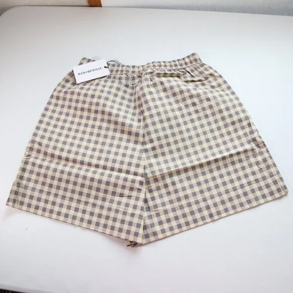 NEW  WEWOREWHAT Checker Cotton Boxer Shorts