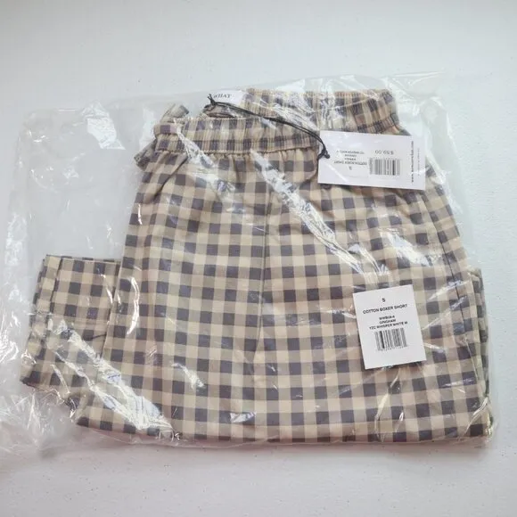 NEW  WEWOREWHAT Checker Cotton Boxer Shorts