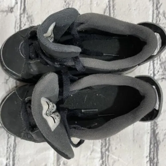 Nike Air Jordan Vl 6 Retro Low BT Toddler Size 9C 768883 003 Black Silver