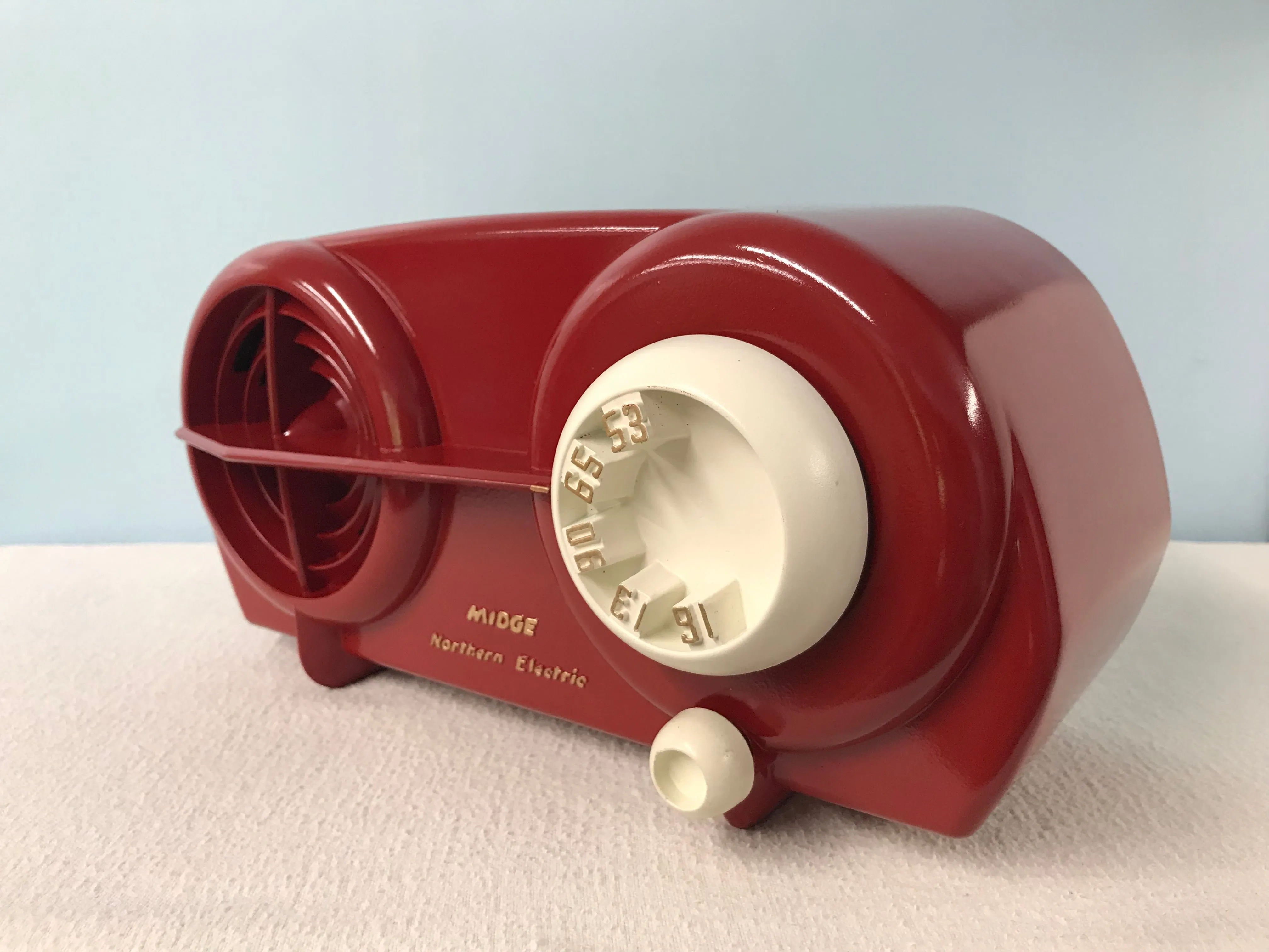 Northern Electric 5708 “Bullseye” Tube Radio With Bluetooth input.