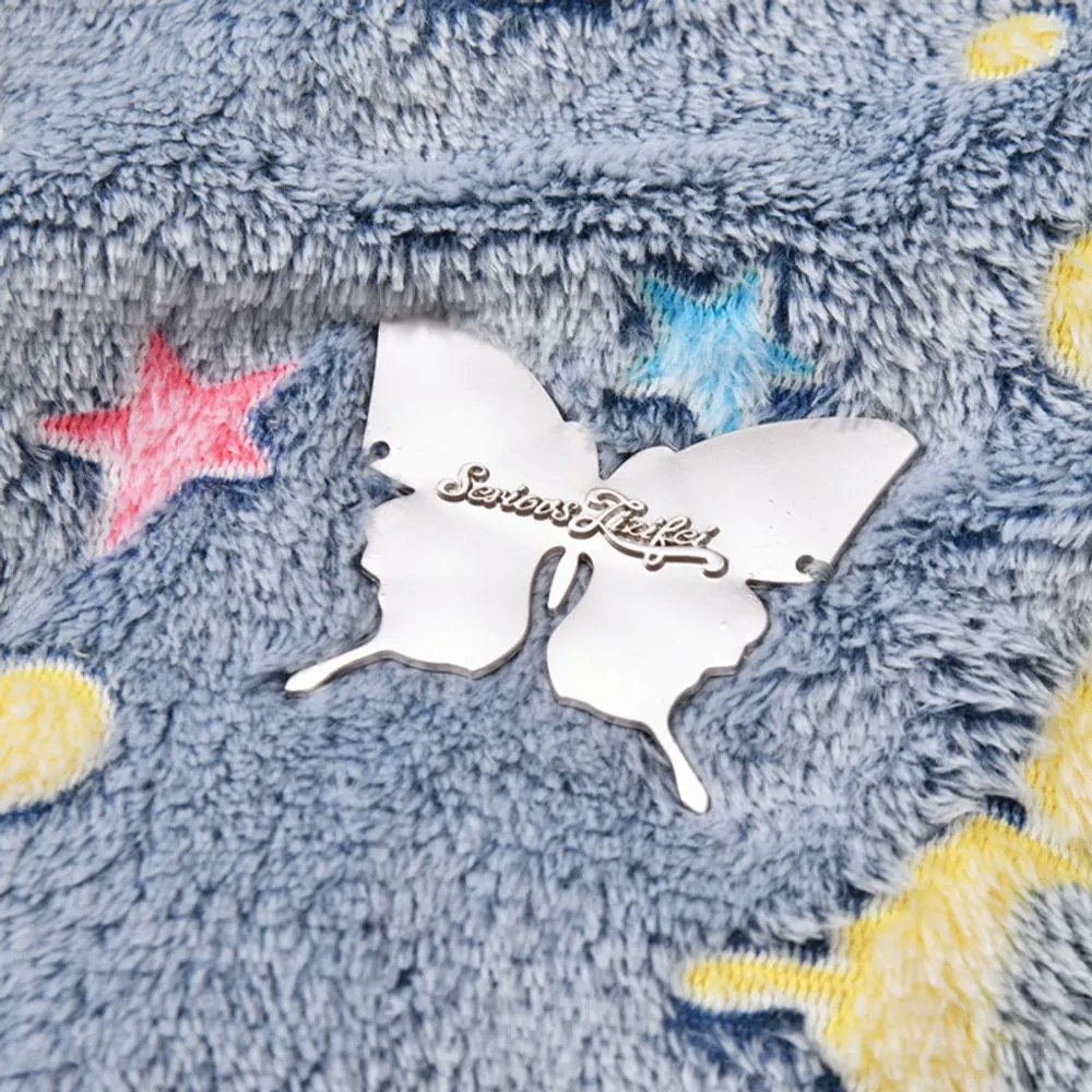 【NOW TREND】Butterfly Stars Sherpa Coat