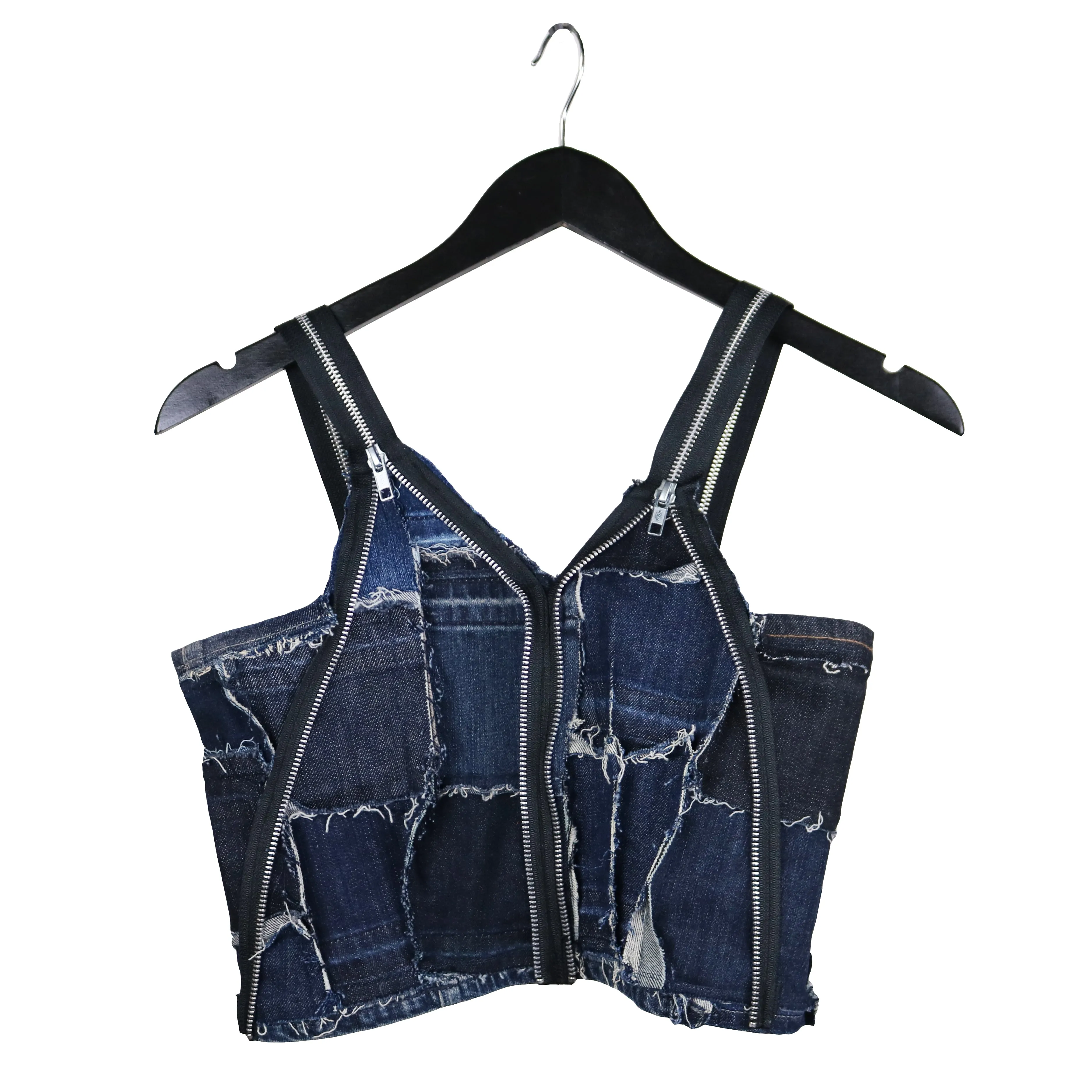 Nu Punk - Upcycled Denim Crop Top