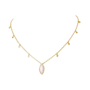 Ophelia Delicate Opal Drop Necklace