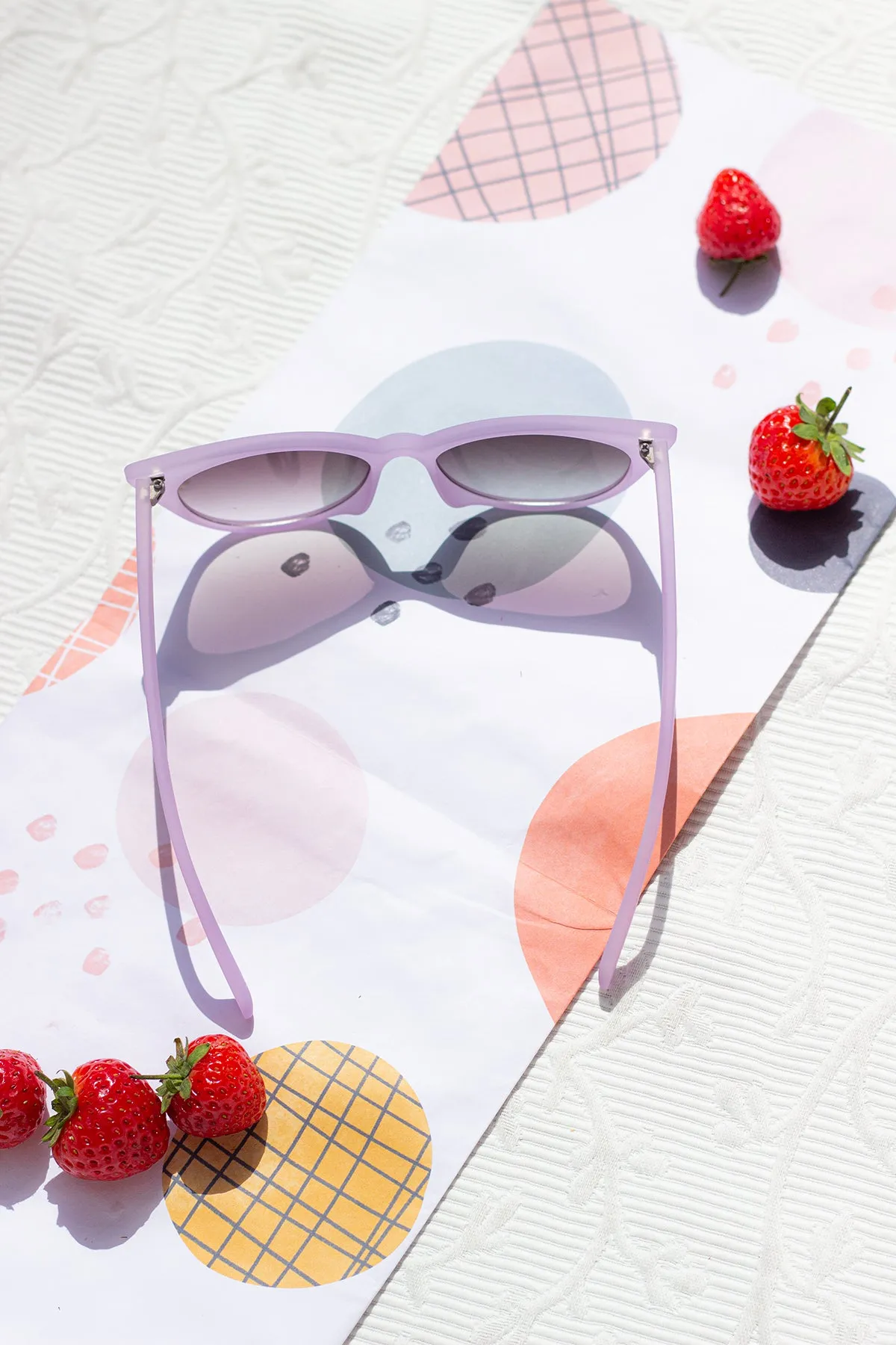 Oval Cat Eye Top Frame Sunglasses