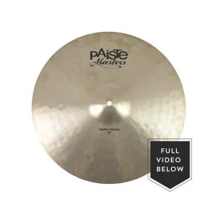 Paiste 19" Masters Dark Crash