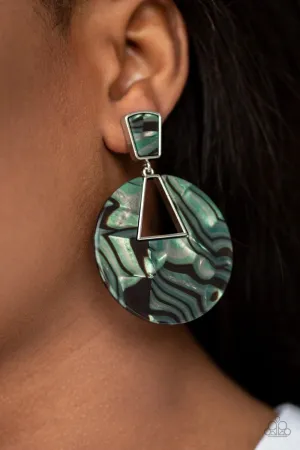 Paparazzi - Let HEIR Rip! Green Earring