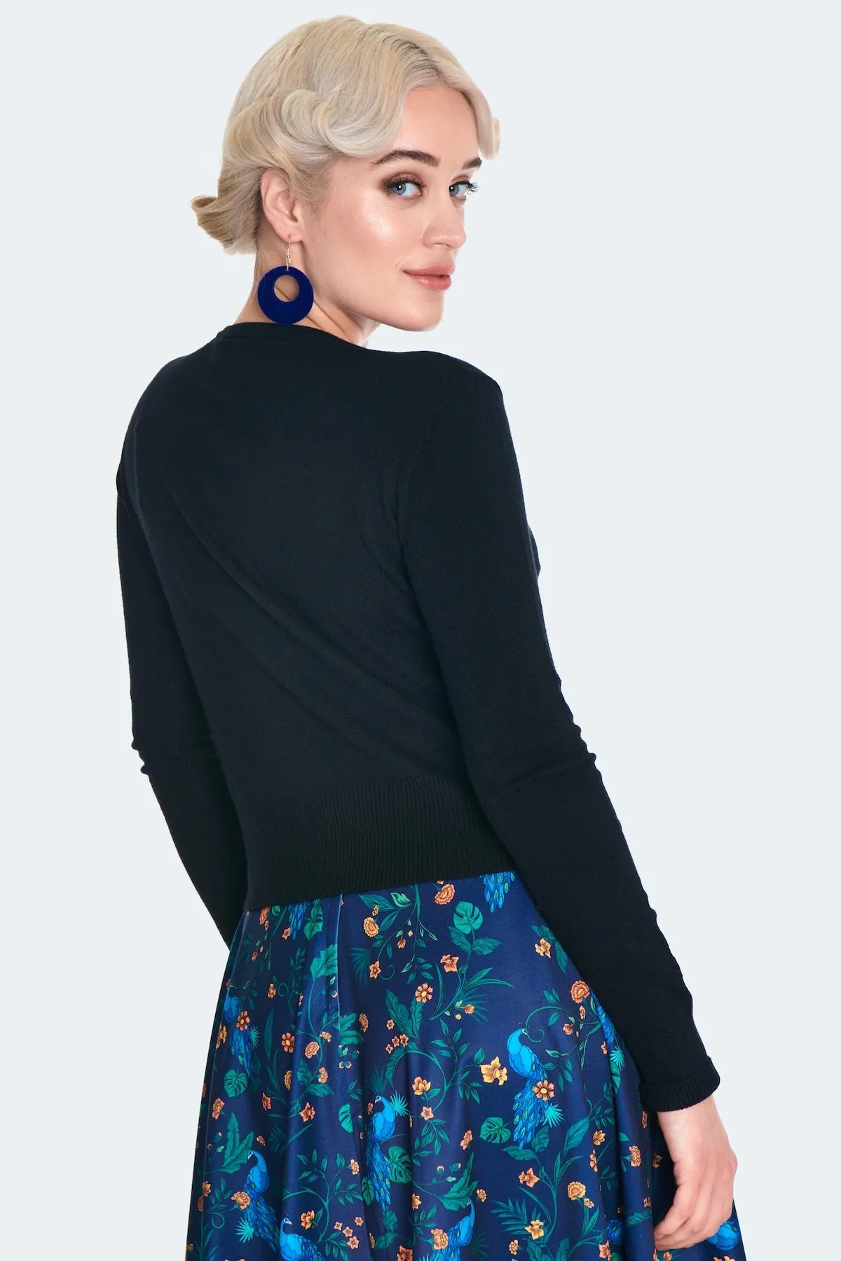 Peacock Floral Cardigan