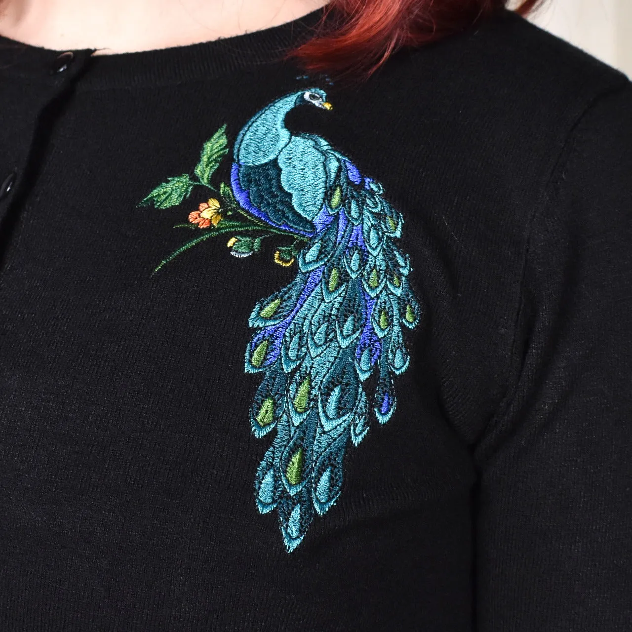 Peacock Floral Cardigan