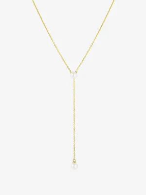 Pearl Lariat Necklace