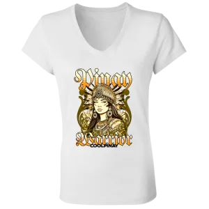 Pinay Warrior Ladies' Jersey V-Neck T-Shirt