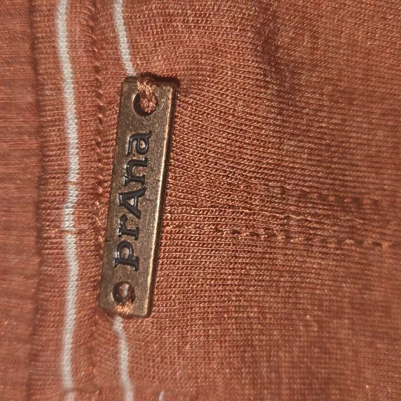 Prana Meribel Foundation Dress Copper Heather w/ White Stripes Size S NWT