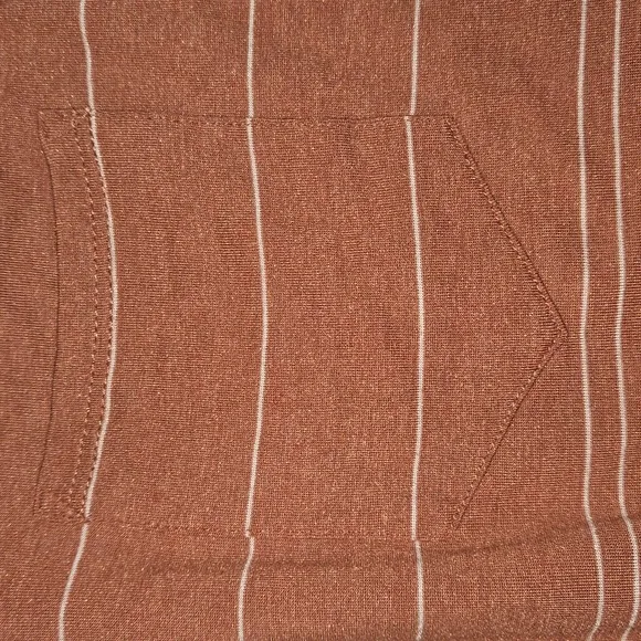Prana Meribel Foundation Dress Copper Heather w/ White Stripes Size S NWT