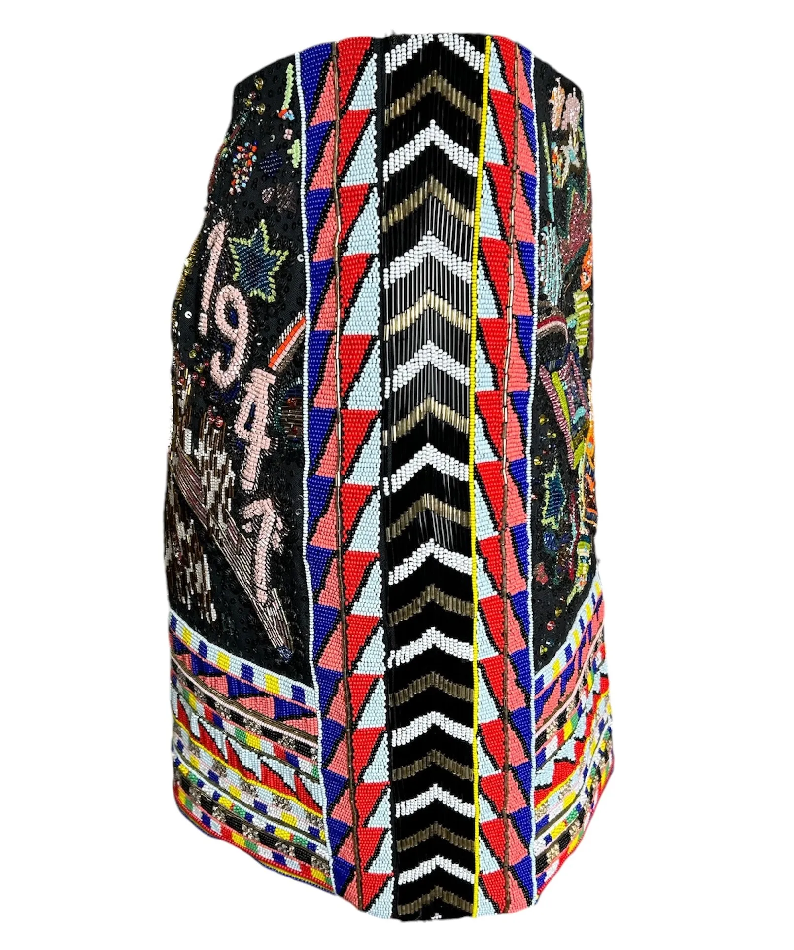 Pucci 2014 Heavily Beaded "1947" Commemerative Skirt, New/Old