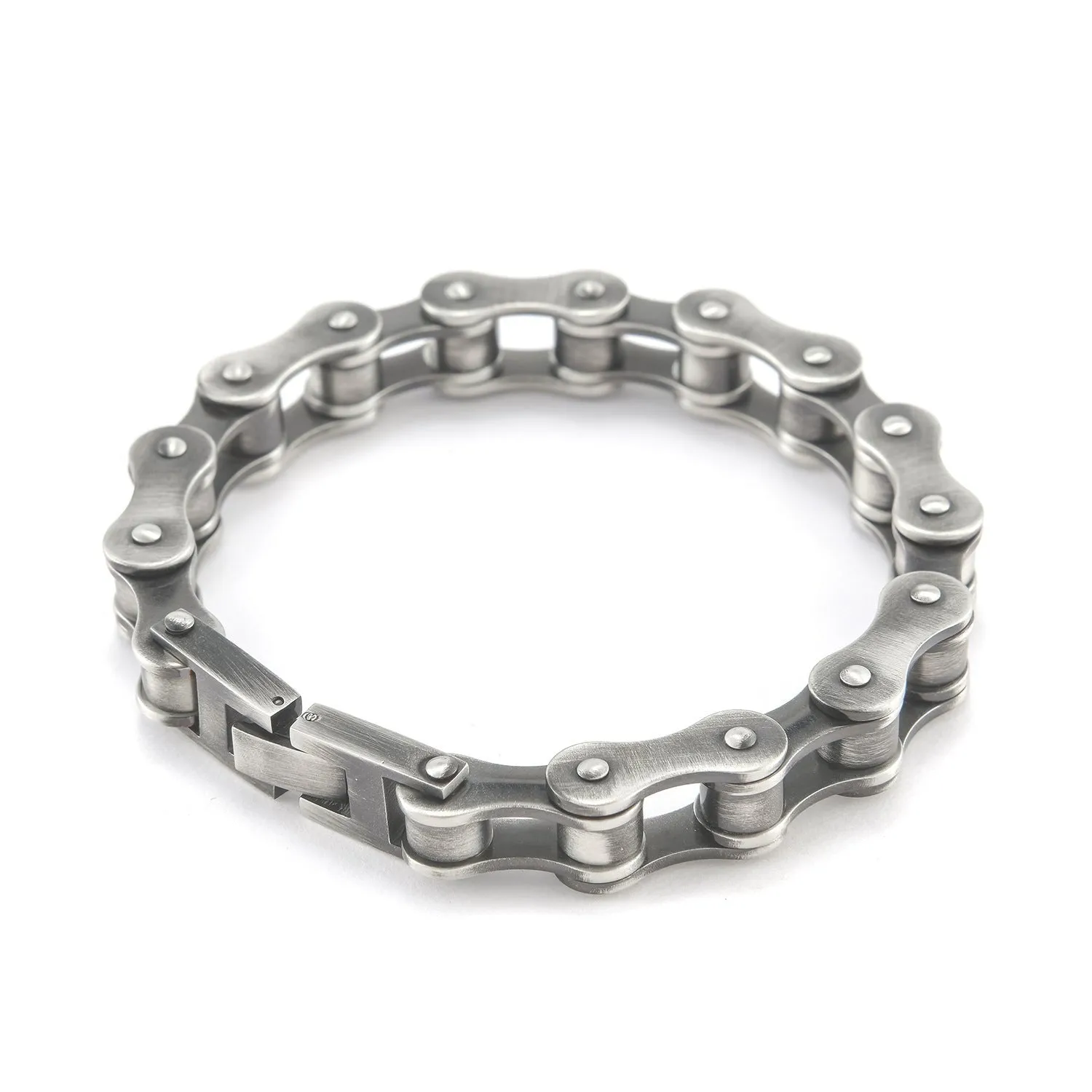 Pulseira Corrente Retro em Aço Titânio