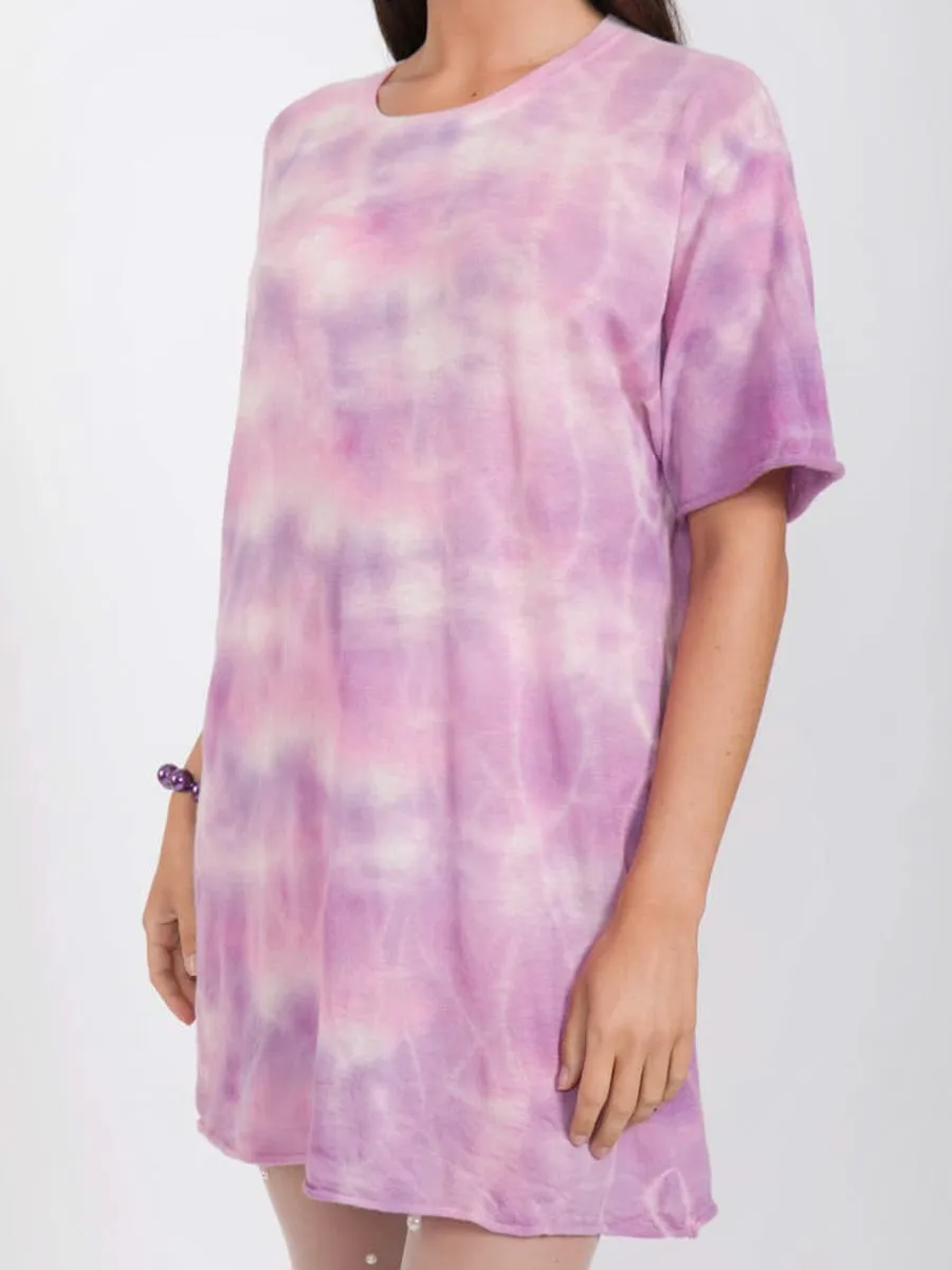 Purple Tie Dye Cashmere Jumper by SW3