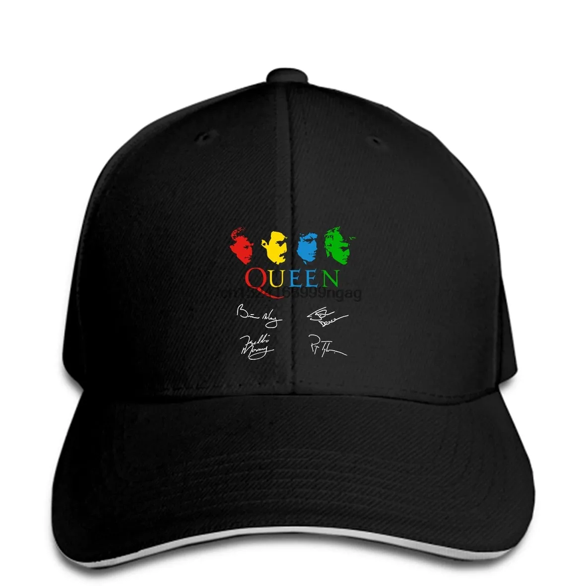 Queen Baseball Cap Band Signatures Snapback Hat SJA
