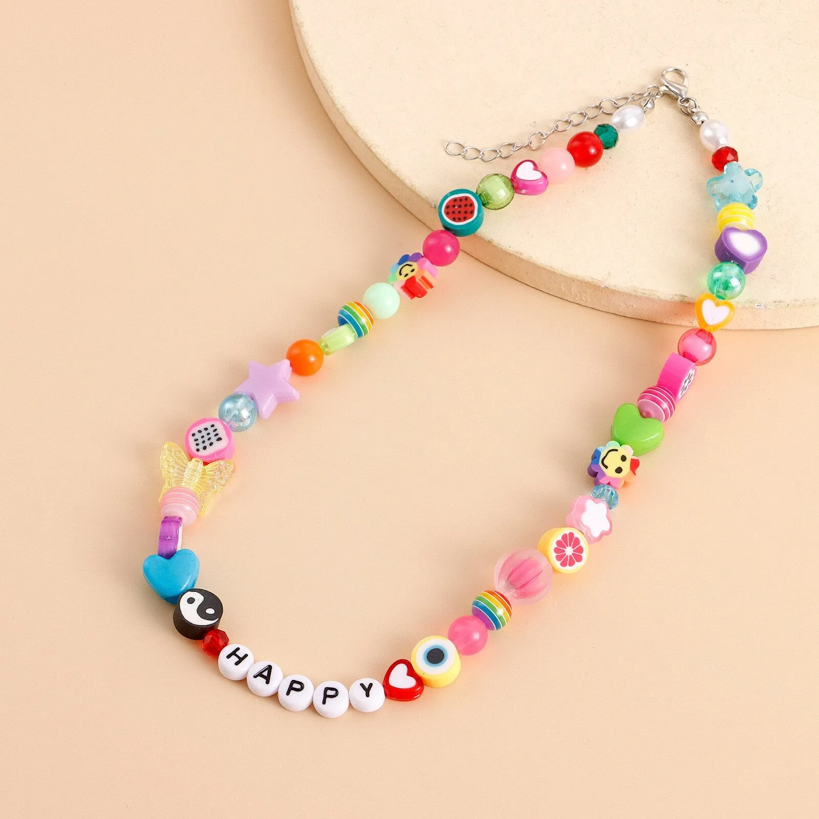 "HAPPY" Collier de Perles Coloré Ras du Cou - URB1™