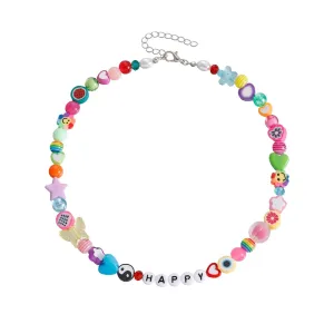 "HAPPY" Collier de Perles Coloré Ras du Cou - URB1™