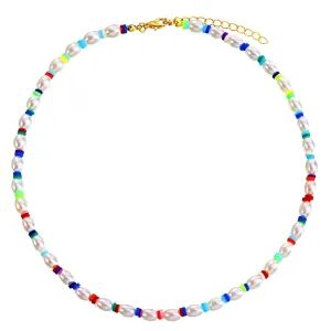 "RAINBOW" Collier de perles coloré ras du cou - URB1™