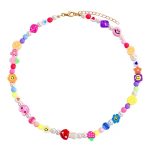 "SMILEY" Collier de perles coloré ras du cou - URB1™