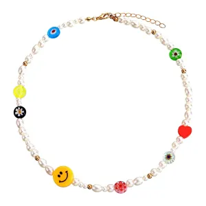 "SMILEY" Collier de perles coloré ras du cou - URB1™