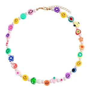 "SMILEY" Collier de perles coloré ras du cou - URB1™
