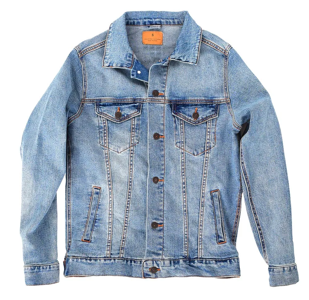 Rad Tiger Wave by Vincent Trinidad Unisex Denim Jacket