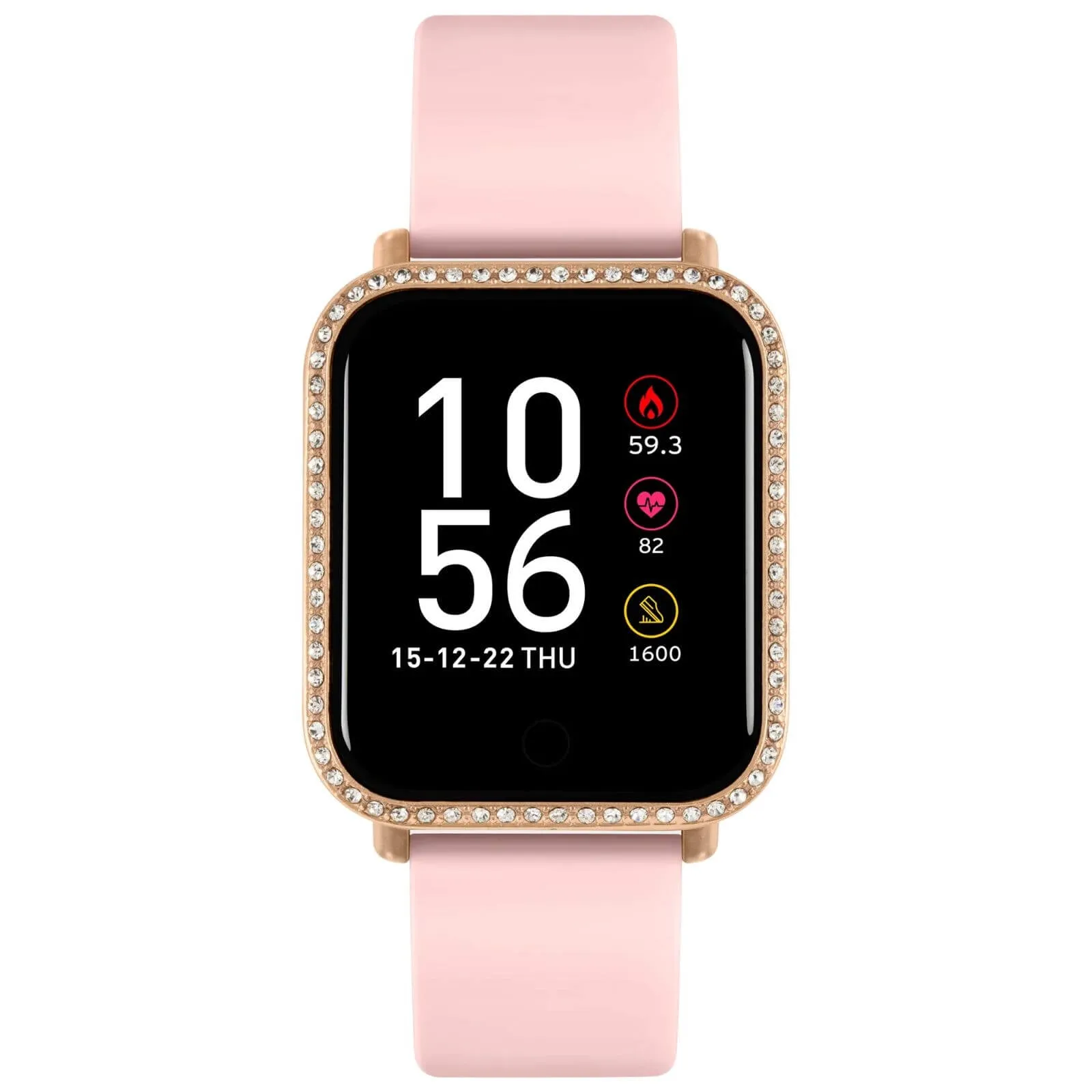Reflex Active Square Smart Watch - Pink Rose Gold