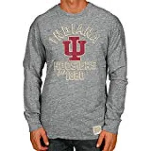 Retro Brand Indiana Hoosiers Adult Tri-Blend Long Sleeve Shirt