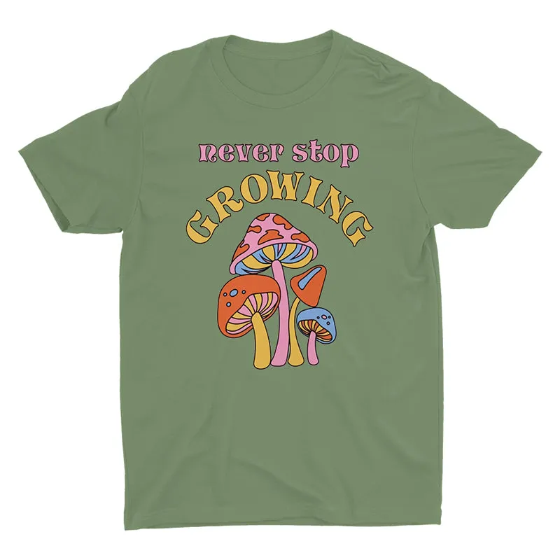Retro Cotton Mushroom T-shirt