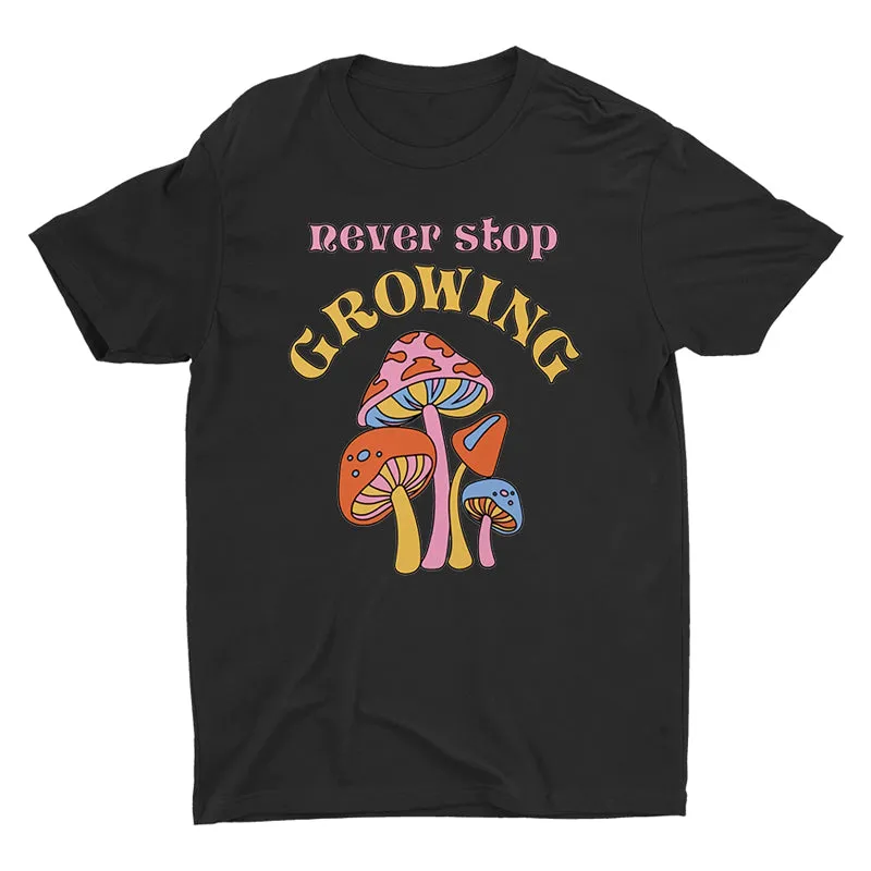 Retro Cotton Mushroom T-shirt